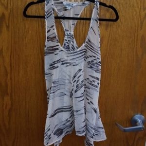 PINK AND BLACK RACERBACK TANK